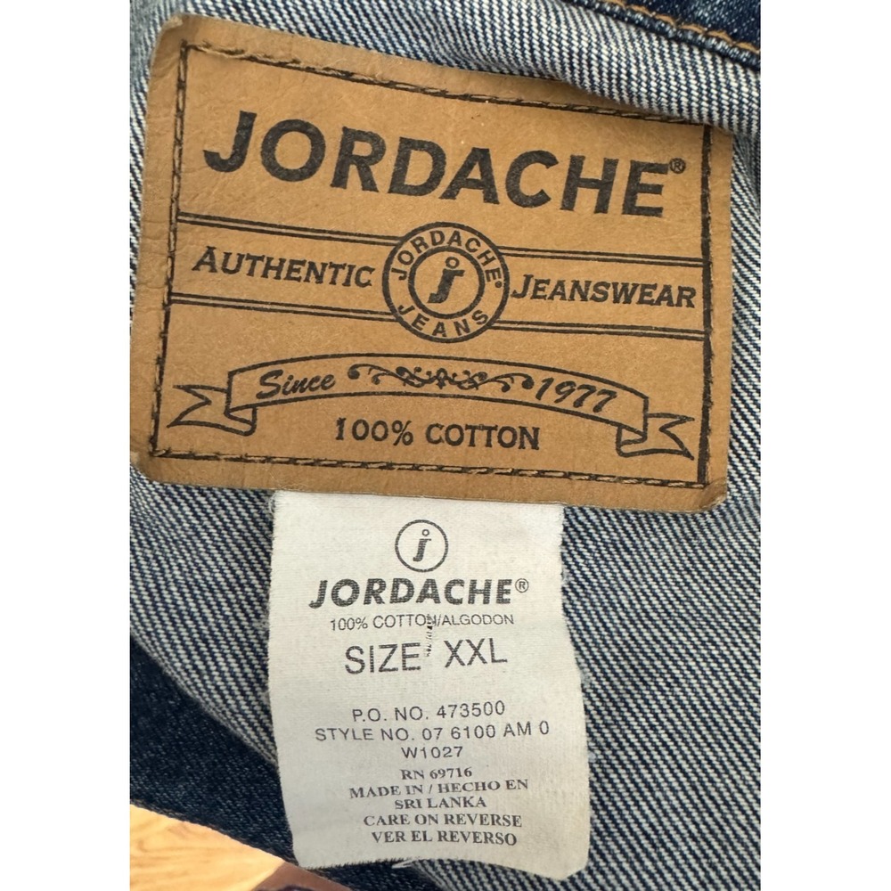 Vintage‎ Jordache Jean Jacket Size 2XL Oversized 80s GUC XXL - Picture 7 of 8